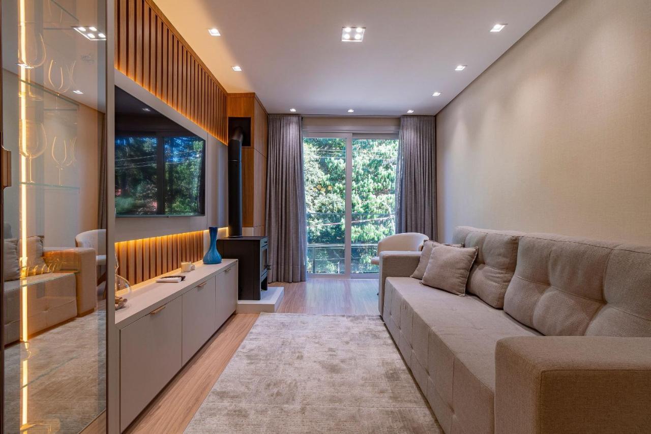 Rosa Edificio Bellagio Canela Com Infraestrutura Completaアパートメント エクステリア 写真
