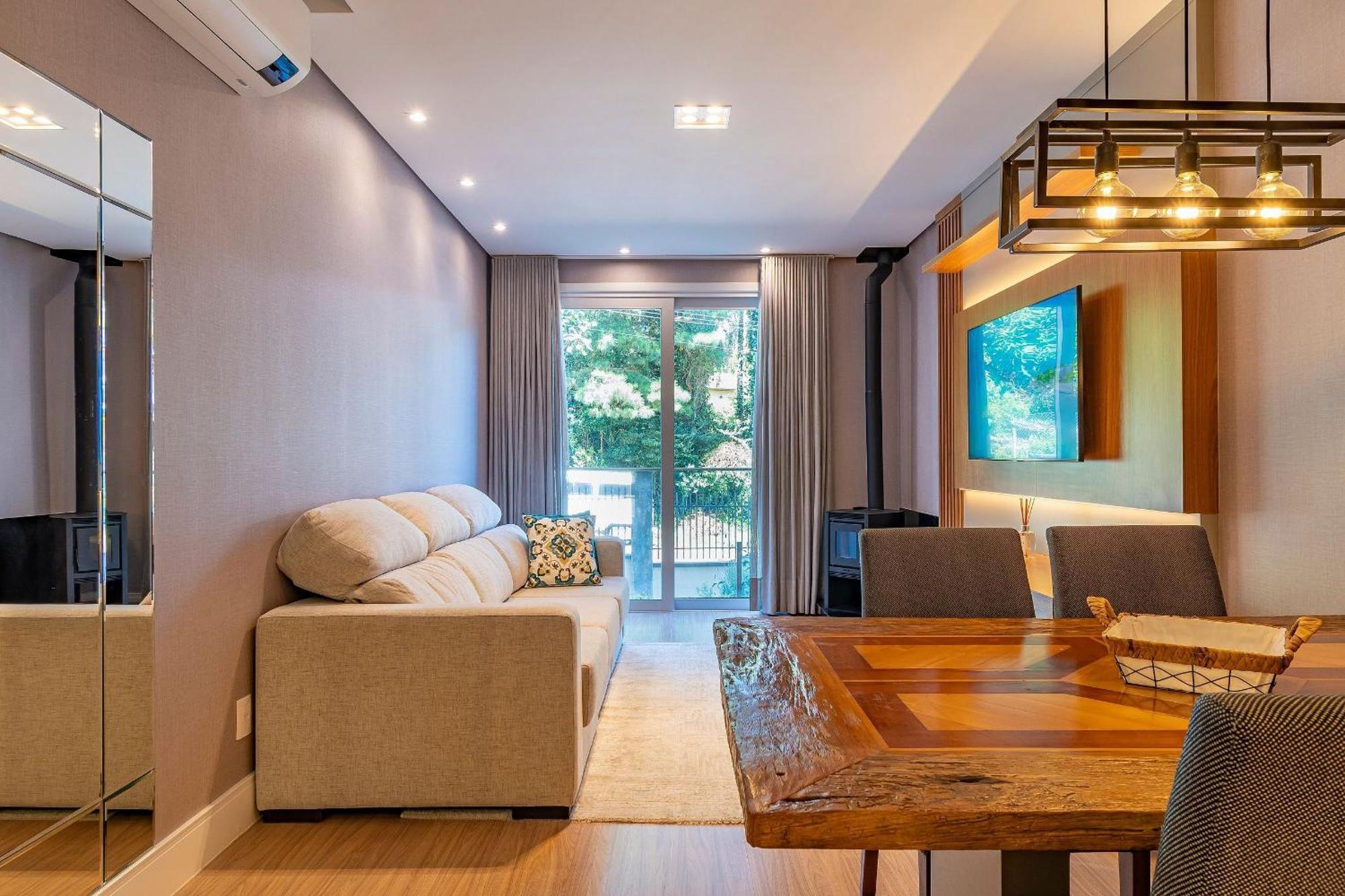Rosa Edificio Bellagio Canela Com Infraestrutura Completaアパートメント エクステリア 写真