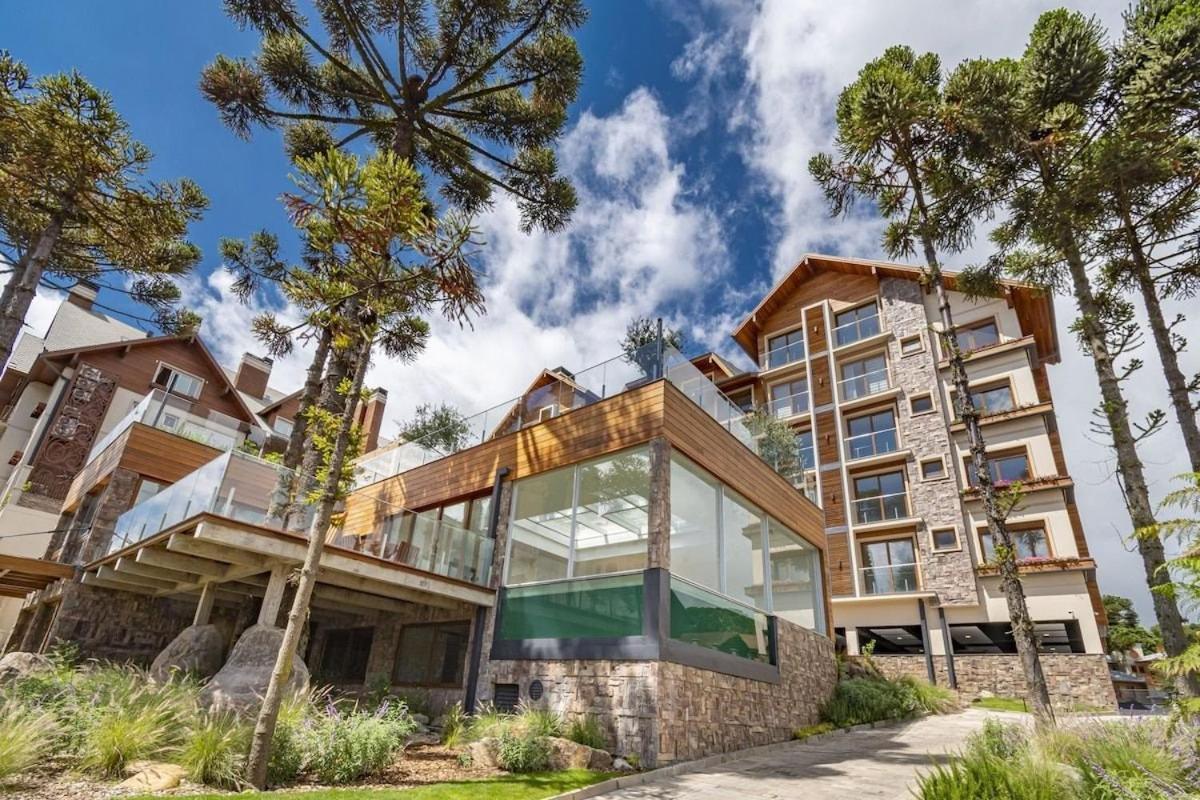 Rosa Edificio Bellagio Canela Com Infraestrutura Completaアパートメント エクステリア 写真