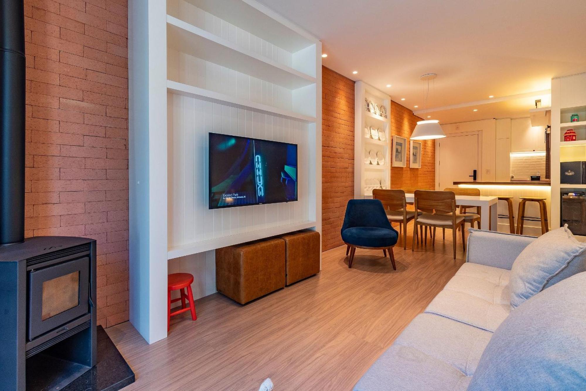 Rosa Edificio Bellagio Canela Com Infraestrutura Completaアパートメント エクステリア 写真